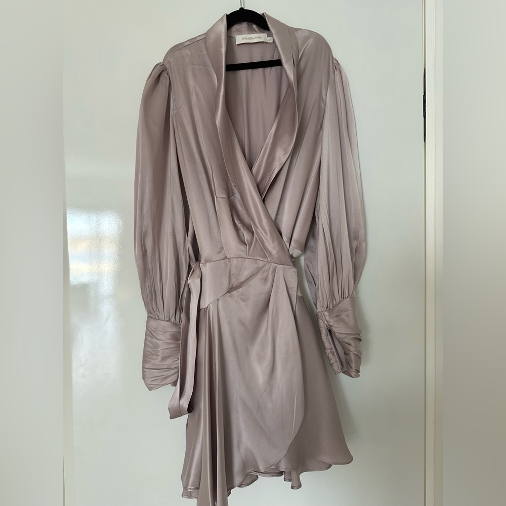 Zimmermann long sleeve mini dress